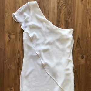 Zara single shoulder mini dress